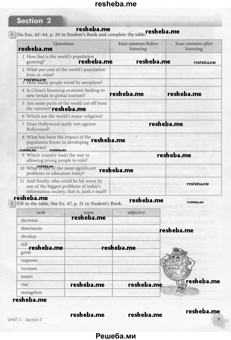     ГДЗ (Тетрадь №1 2013) по
    английскому языку    11 класс
            (рабочая тетрадь 1 (workbook-1))            М.З. Биболетова
     /        страница / 9
    (продолжение 2)
    