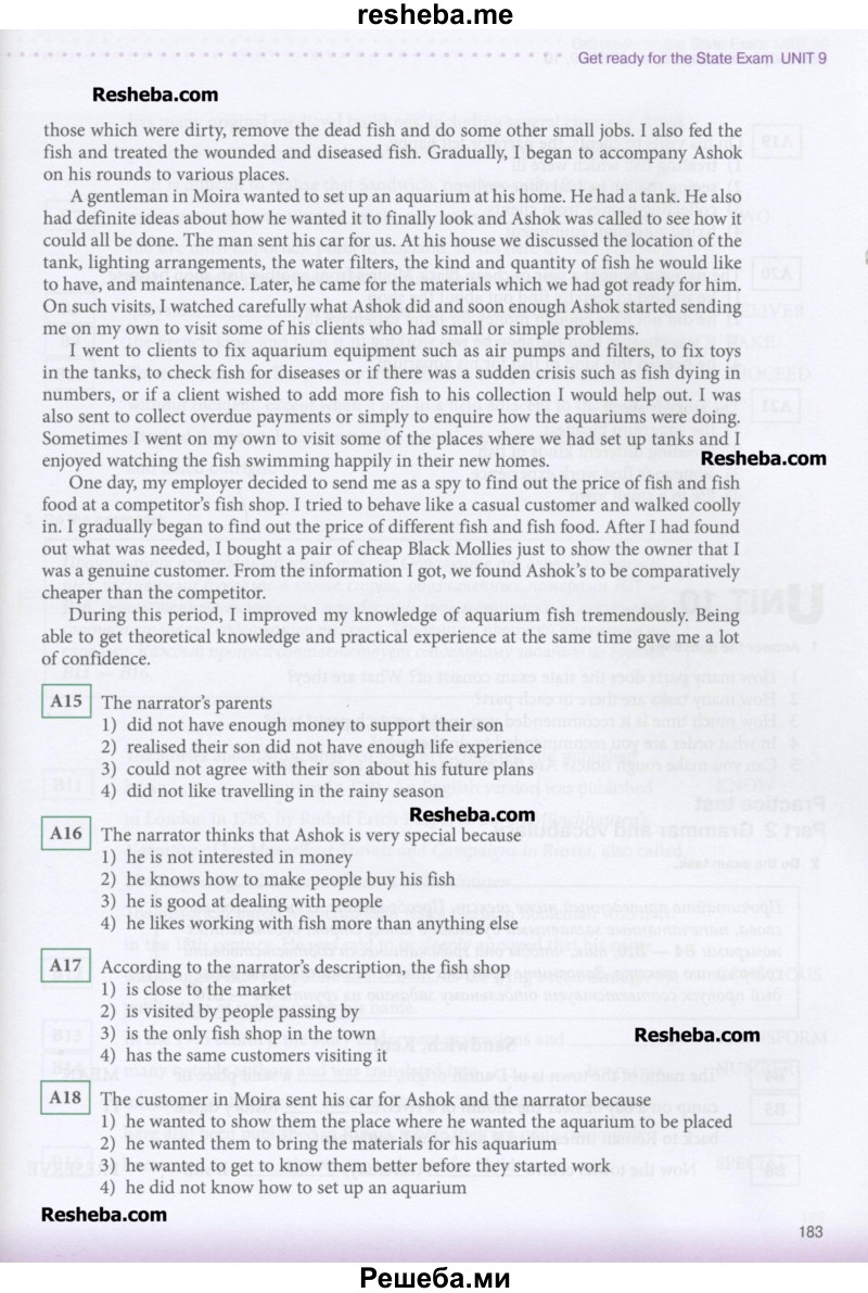     ГДЗ (Учебник) по
    английскому языку    11 класс
            (New Millennium English Student's Book)            Гроза О.Л.
     /        страница / 183
    (продолжение 2)
    