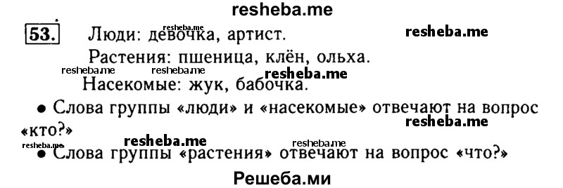     ГДЗ (Решебник №2) по
    русскому языку    2 класс
                Р.Н. Бунеев
     /        упражнение № / 53
    (продолжение 2)
    