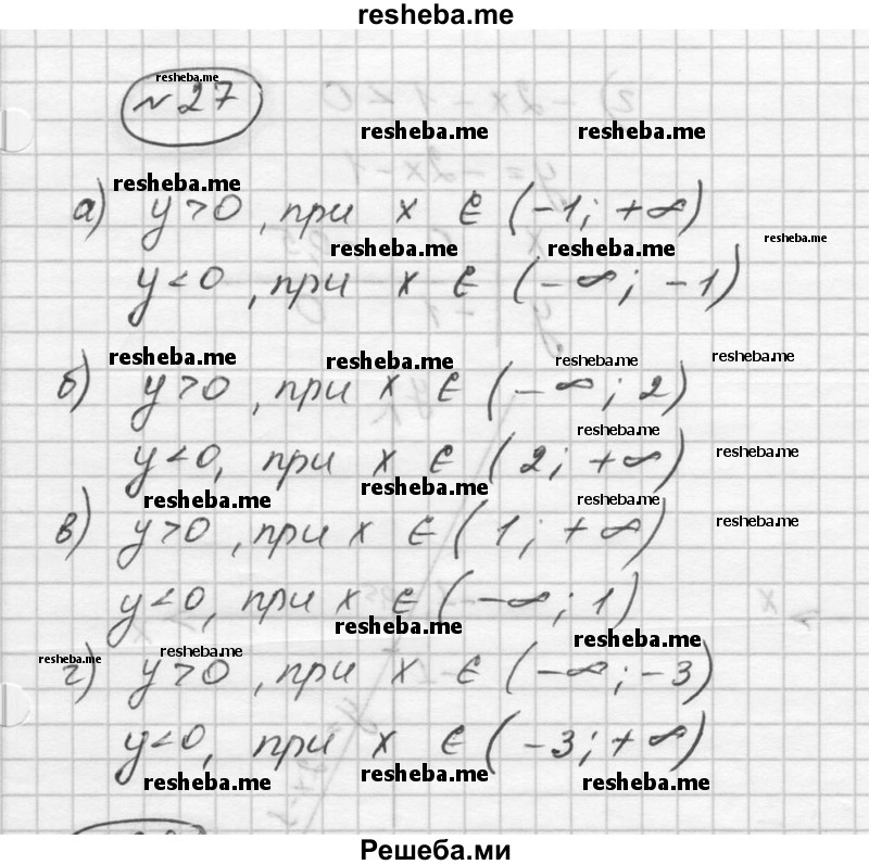     ГДЗ (Решебник к учебнику 2016) по
    алгебре    9 класс
                С.М. Никольский
     /        номер / 27
    (продолжение 2)
    