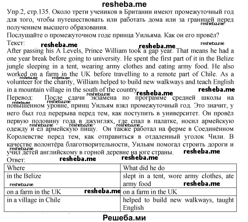     ГДЗ (Решебник) по
    английскому языку    9 класс
                В.П. Кузовлев
     /        unit 5 / lesson 8 / 2
    (продолжение 2)
    