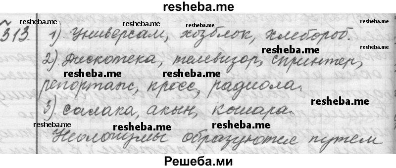     ГДЗ (Решебник к учебнику 2015) по
    русскому языку    9 класс
            (Практика)            Ю.С. Пичугов
     /        упражнение / 313
    (продолжение 2)
    