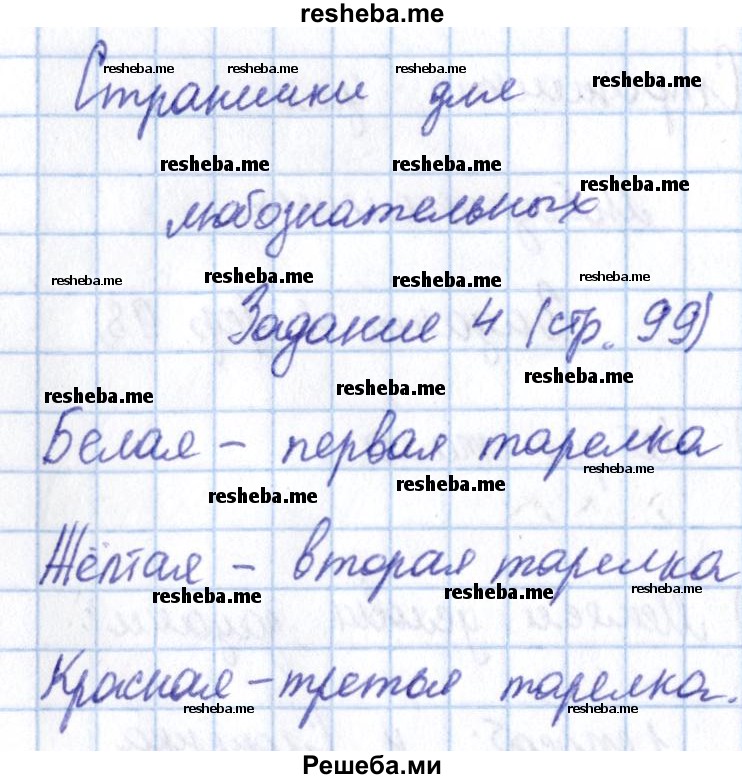     ГДЗ (Решебник 2016 №2) по
    математике    1 класс
                М.И. Моро
     /        часть 1. страница / 99
    (продолжение 2)
    