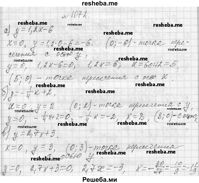     ГДЗ (Решебник 2013) по
    алгебре    7 класс
                Ю.Н. Макарычев
     /        упражнение / 1072
    (продолжение 2)
    