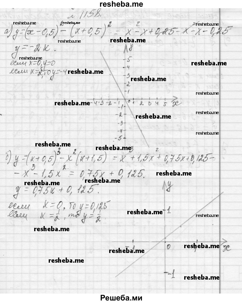     ГДЗ (Решебник 2013) по
    алгебре    7 класс
                Ю.Н. Макарычев
     /        упражнение / 1158
    (продолжение 2)
    