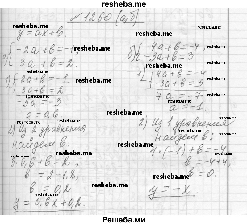     ГДЗ (Решебник 2013) по
    алгебре    7 класс
                Ю.Н. Макарычев
     /        упражнение / 1260
    (продолжение 2)
    