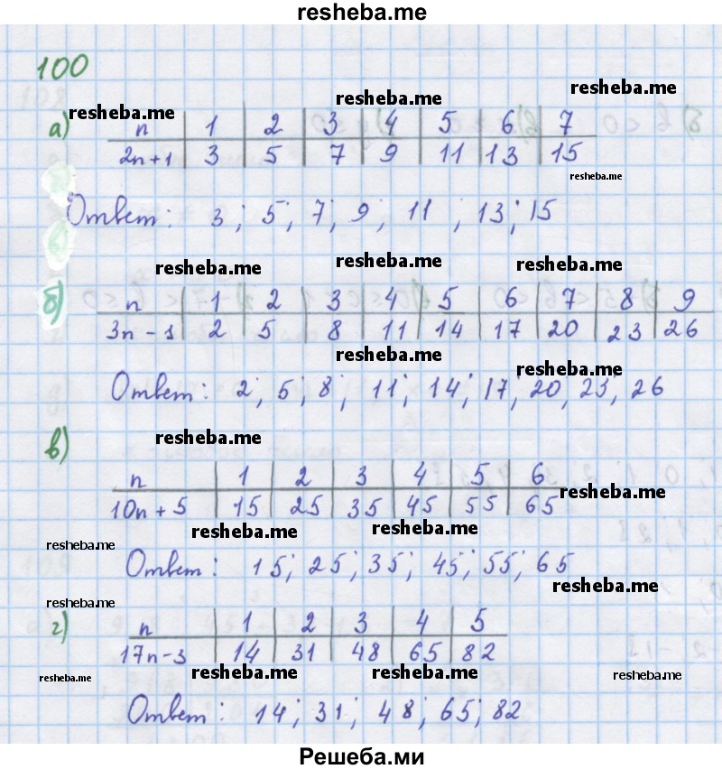     ГДЗ (Решебник к учебнику 2018) по
    алгебре    7 класс
                Ю.Н. Макарычев
     /        упражнение / 100
    (продолжение 2)
    