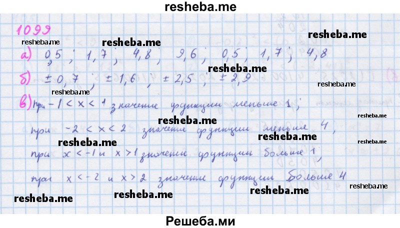     ГДЗ (Решебник к учебнику 2018) по
    алгебре    7 класс
                Ю.Н. Макарычев
     /        упражнение / 1099
    (продолжение 2)
    