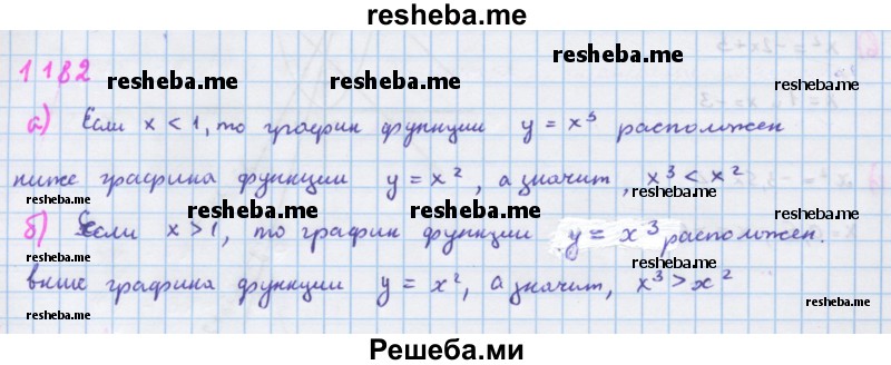     ГДЗ (Решебник к учебнику 2018) по
    алгебре    7 класс
                Ю.Н. Макарычев
     /        упражнение / 1182
    (продолжение 2)
    