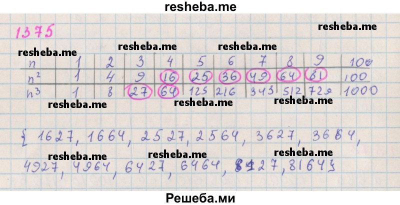     ГДЗ (Решебник к учебнику 2018) по
    алгебре    7 класс
                Ю.Н. Макарычев
     /        упражнение / 1375
    (продолжение 2)
    