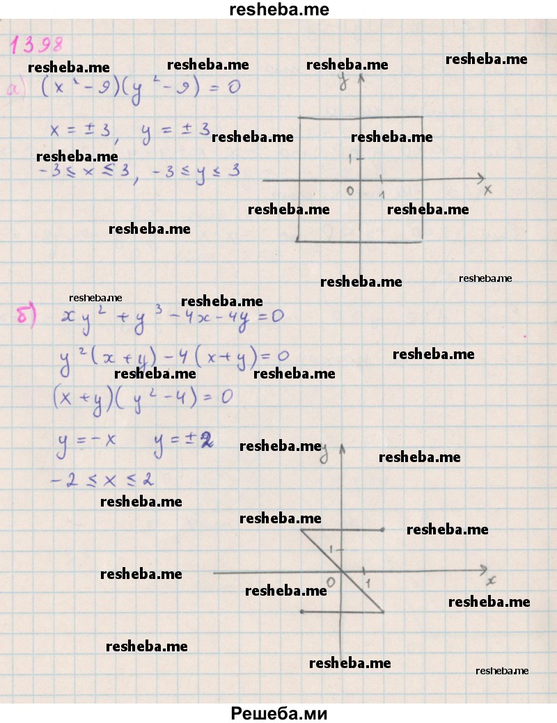     ГДЗ (Решебник к учебнику 2018) по
    алгебре    7 класс
                Ю.Н. Макарычев
     /        упражнение / 1398
    (продолжение 2)
    