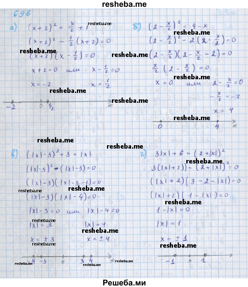     ГДЗ (Решебник к учебнику 2018) по
    алгебре    7 класс
                Ю.Н. Макарычев
     /        упражнение / 696
    (продолжение 2)
    