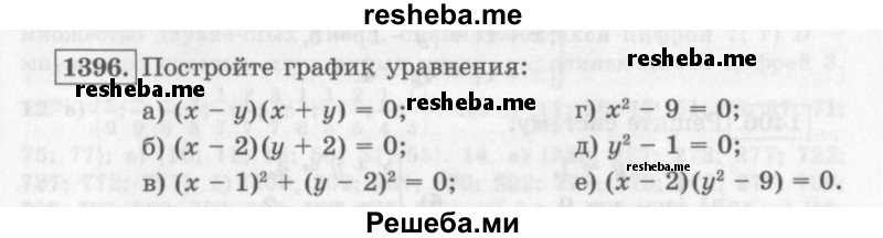     ГДЗ (Учебник 2013) по
    алгебре    7 класс
                Ю.Н. Макарычев
     /        упражнение / 1396
    (продолжение 2)
    