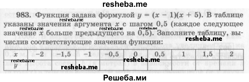     ГДЗ (Учебник 2013) по
    алгебре    7 класс
                Ю.Н. Макарычев
     /        упражнение / 983
    (продолжение 2)
    