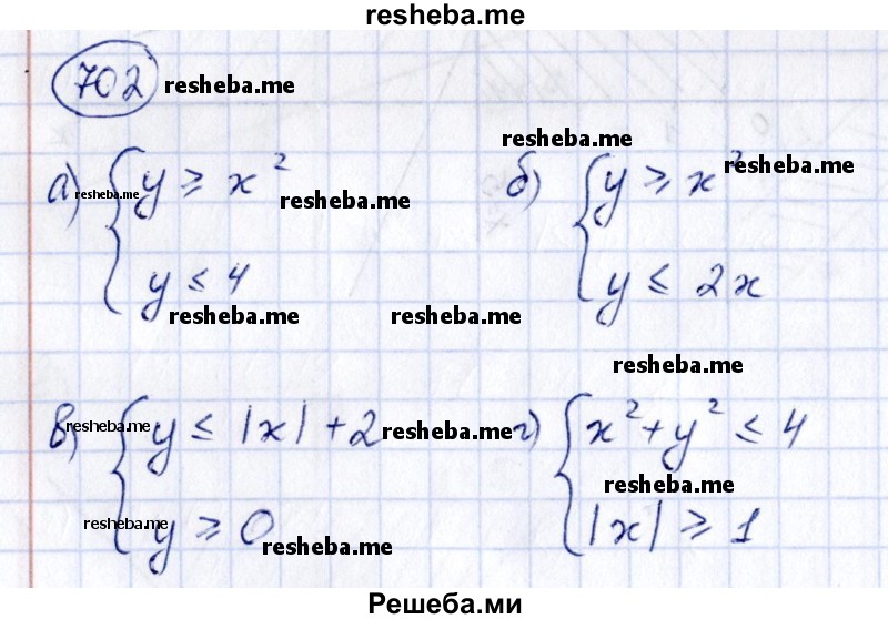     ГДЗ (Решебник к учебнику 2014) по
    алгебре    8 класс
                Г.В. Дорофеев
     /        упражнение / 702
    (продолжение 2)
    