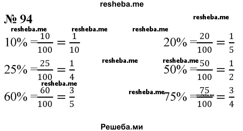 ГДЗ по математике для 6 класса Г.В. Дорофеев - глава 1 / упражнение / (94)