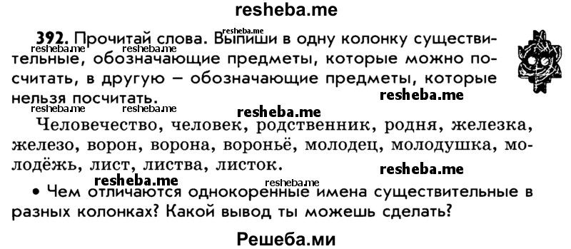     ГДЗ (Учебник) по
    русскому языку    5 класс
                Р.Н. Бунеев
     /        упражнение № / 392
    (продолжение 2)
    