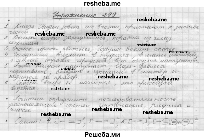     ГДЗ (Решебник) по
    русскому языку    5 класс
                Р.Н. Бунеев
     /        упражнение № / 299
    (продолжение 2)
    