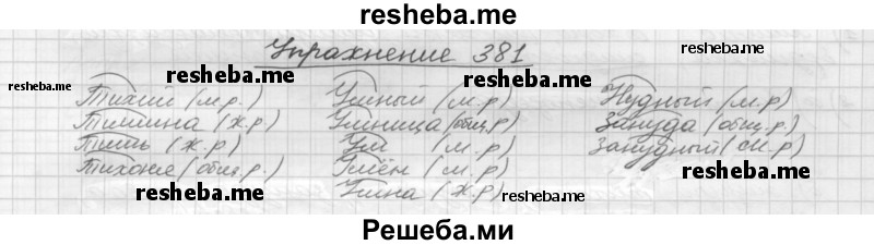     ГДЗ (Решебник) по
    русскому языку    5 класс
                Р.Н. Бунеев
     /        упражнение № / 381
    (продолжение 2)
    