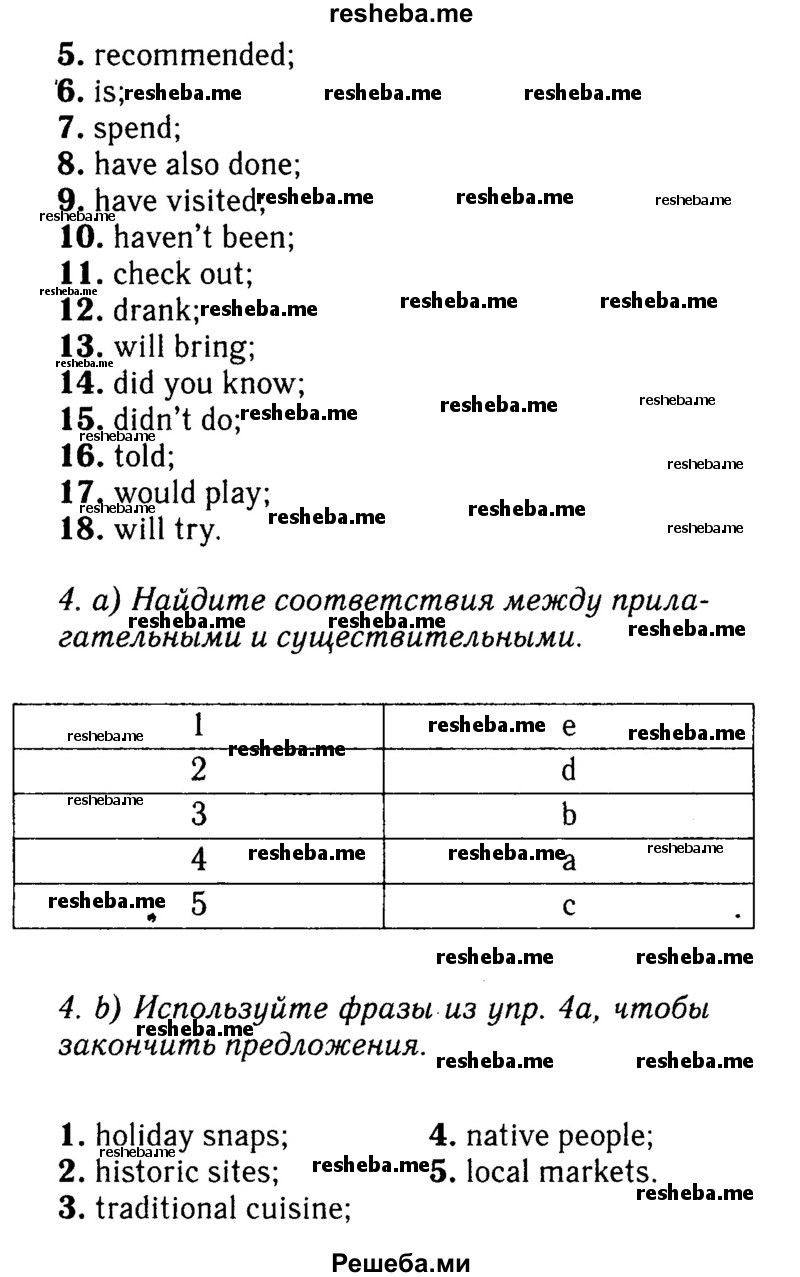     ГДЗ (Решебник №2 2016) по
    английскому языку    8 класс
            (рабочая тетрадь)            Ю.Е. Ваулина
     /        страница / 54
    (продолжение 3)
    