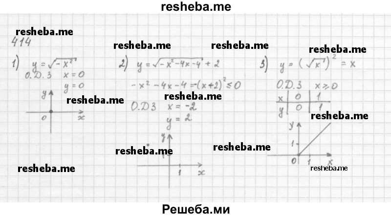     ГДЗ (Решебник 2016) по
    алгебре    8 класс
                А.Г. Мерзляк
     /        упражнение / 414
    (продолжение 2)
    