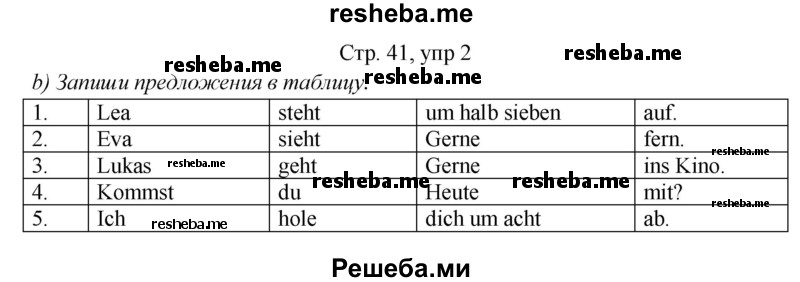     ГДЗ (Решебник) по
    немецкому языку    5 класс
            (рабочая тетрадь Horizonte)            М. М. Аверин
     /        страница № / 41
    (продолжение 2)
    