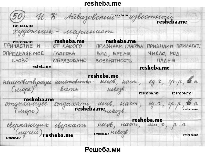     ГДЗ (Решебник 2016) по
    русскому языку    7 класс
                Л. М. Рыбченкова
     /        упражнение / 50
    (продолжение 2)
    