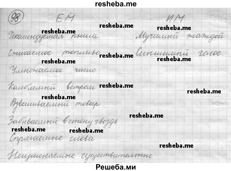     ГДЗ (Решебник 2016) по
    русскому языку    7 класс
                Л. М. Рыбченкова
     /        часть 1 / упражнение / 98
    (продолжение 2)
    