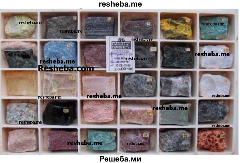 Описание минералов и горных пород, определение их свойств