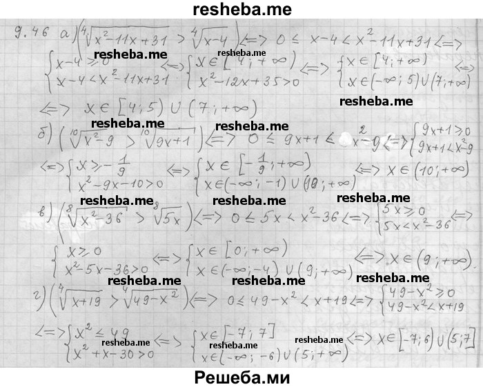     ГДЗ (Решебник) по
    алгебре    11 класс
                Никольский С. М.
     /        номер / § 9 / 46
    (продолжение 2)
    