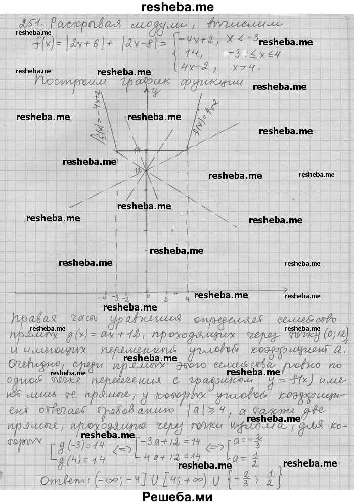     ГДЗ (Решебник) по
    алгебре    11 класс
                Никольский С. М.
     /        задача для повторения / 251
    (продолжение 2)
    