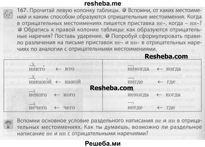     ГДЗ (Учебник) по
    русскому языку    7 класс
                Бунеев Р.Н.
     /        упражнение / 167
    (продолжение 2)
    