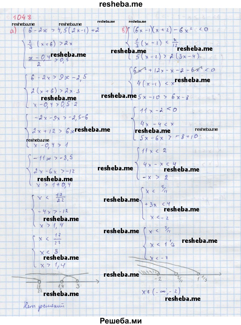     ГДЗ (Решебник к учебнику 2018) по
    алгебре    8 класс
                Ю.Н. Макарычев
     /        упражнение / 1048
    (продолжение 2)
    