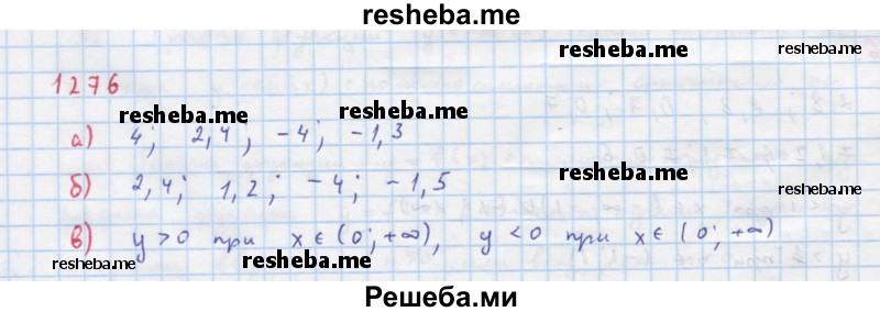     ГДЗ (Решебник к учебнику 2018) по
    алгебре    8 класс
                Ю.Н. Макарычев
     /        упражнение / 1276
    (продолжение 2)
    
