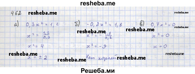     ГДЗ (Решебник к учебнику 2018) по
    алгебре    8 класс
                Ю.Н. Макарычев
     /        упражнение / 462
    (продолжение 2)
    