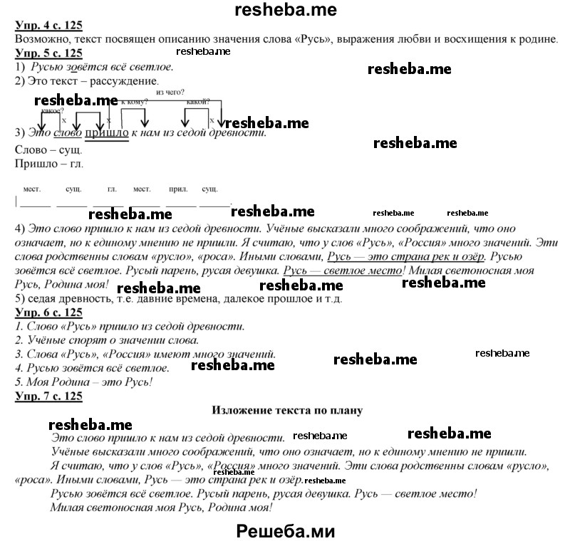     ГДЗ (Решебник 2013) по
    русскому языку    3 класс
                Желтовская Л.Я.
     /        часть 1. страница / 125
    (продолжение 2)
    