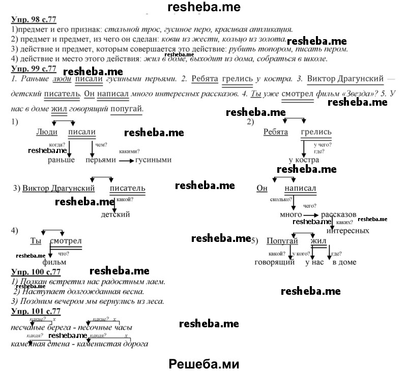     ГДЗ (Решебник 2013) по
    русскому языку    3 класс
                Желтовская Л.Я.
     /        часть 2. страница / 77
    (продолжение 2)
    