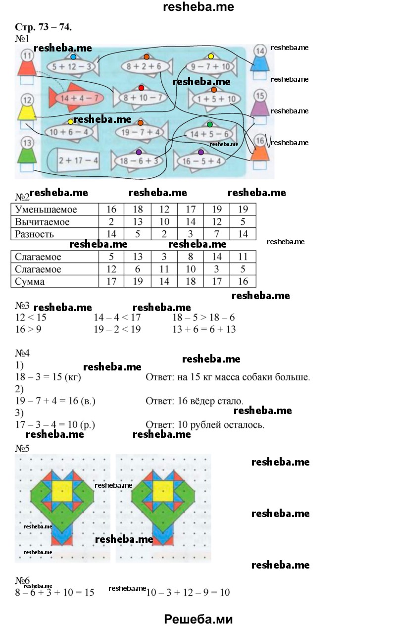     ГДЗ (Решебник 2016) по
    математике    1 класс
            (рабочая тетрадь)            Дорофеев Г.В.
     /        часть 2. страница / 74-75
    (продолжение 2)
    