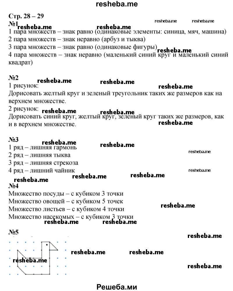     ГДЗ (Решебник 2016) по
    математике    1 класс
            (рабочая тетрадь)            Дорофеев Г.В.
     /        часть 1. страница / 28-29
    (продолжение 2)
    